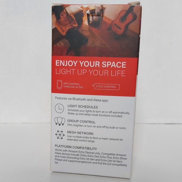 3/20 Sengled Smart LED Light Bulb Alexa Echo Bluetooth Mesh Soft White 800 Lumen - Picture 2 of 6